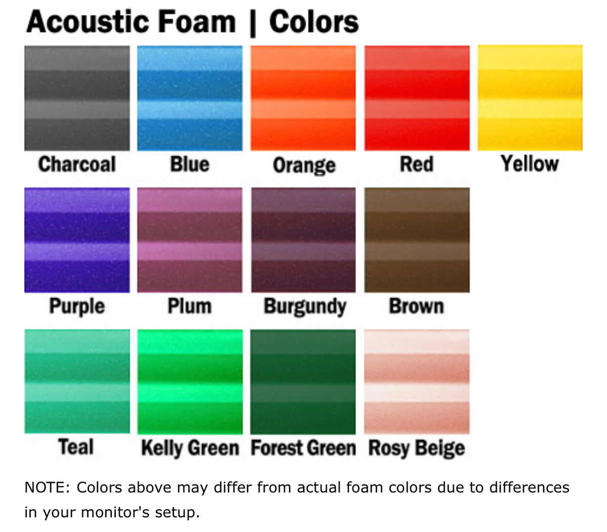 Cfoam Color Acoustic Foam Pyramid – Complete Iso Booths LLC